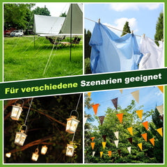 Ikodm Rankhilfe set für Kletterpflanzen Edelstahl 12m