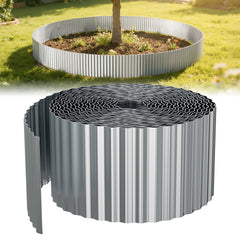 Ikodm Metall-Rasenkante 15 cm hoch, verschiedene Längen, Designs & Farben