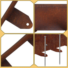 Ikodm Rasenkante Metall Flexible mit Erdanker 5m/10m