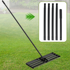 Ikodm Rasenrakel Nivellierrechen 75cm×25cm mit Gummigriff