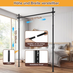 Ikodm Raumteiler Paraventgestell ohne Bohren freistehend