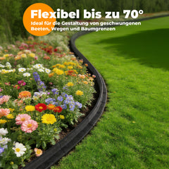 Ikodm Recyceltem Gummi Rasenkante 4 Stück Flexible