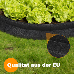 Ikodm Recyceltem Gummi Rasenkante 4 Stück Flexible