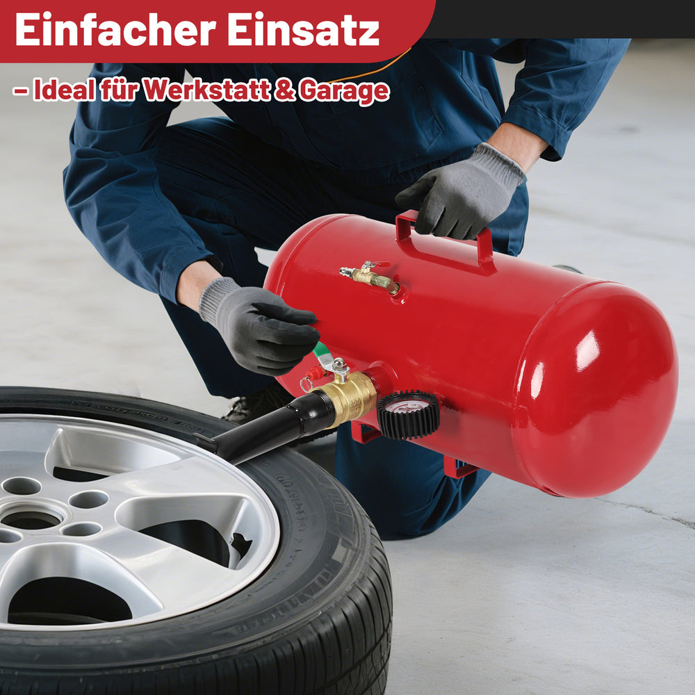 Ikodm Reifen Booster 20 L, Druckluft-Reifenfüller für Auto, LKW & Traktor