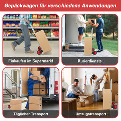 Ikodm Sackkarre Transportkarre klappbar 60 kg Tragkraft