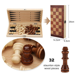 Ikodm Schachspiel 3 in 1 Schach Schachspiel