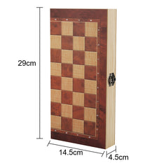 Ikodm Schachspiel 3 in 1 Schach Schachspiel