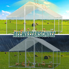 Ikodm Ersatz Schattentuch für Hühnerstall 2×3.43m