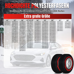 Ikodm 2x Schneesocken für Reifen Auto Reifensocken Verdickte
