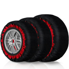 Ikodm 2x Schneesocken für Reifen Auto Reifensocken Verdickte