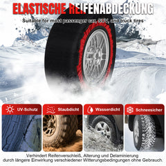 Ikodm 2x Schneesocken für Reifen Auto Reifensocken Verdickte