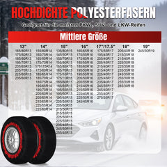 Ikodm 2x Schneesocken für Reifen Auto Reifensocken Verdickte