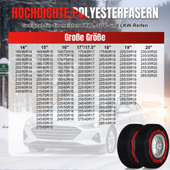 Ikodm 2x Schneesocken für Reifen Auto Reifensocken Verdickte