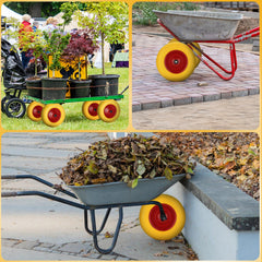 Ikodm Schubkarrenrad Vollgummi/Luftbereift 4.80 4.00-8