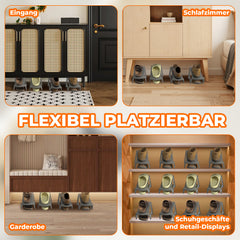 Ikodm Schuhorganizer 10 Stück, Schuhstapler rutschfest PP Doppelschicht Platzsparend für Schrank