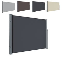 Ikodm Ausziehbare Seitenmarkise Sichtschutz 300cm · Höhe 140/160/180cm