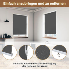 Ikodm Senkrechtmarkise Balkonmarkise Außenrollo