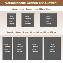 Ikodm Senkrechtmarkise Balkonmarkise Außenrollo