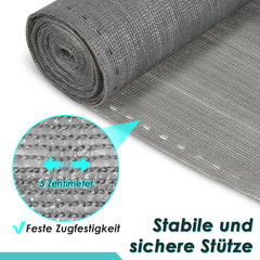 Ikodm Sichtschutz HDPE 150 g/m² Windschutz Grün/Grau
