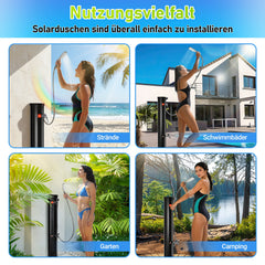 Ikodm Solardusche 20L Niedrige mit Schutzhülle