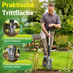 Ikodm Wurzelspaten Spaten mit Wurzelsäge V-förmiger 120cm
