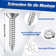 Ikodm 2er Set silberne Roboter Rasenmäher Spikes
