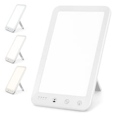 Ikodm Tageslichtlampe Tageslicht 10000 Lux Lichttherapie LED Lampe Dimmbar SAD Timer