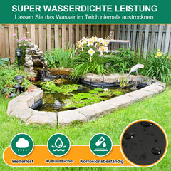 Ikodm Teichfolie für Gartenteich, verschiedene Größen & Stärken