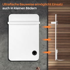 Ikodm Infrarotheizung Handtuchhalter Thermostat 400W/600W