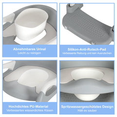 Ikodm 2 in 1 Toilettentrainer für 1-7 Toilettensitz Baby WC Sitz Kinder mit Treppe