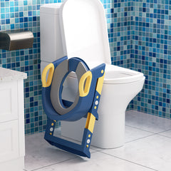 Ikodm Toilettentrainer 3 in 1 Kinder Toilettensitz mit Treppe mit Leiter WC Sitz Potty