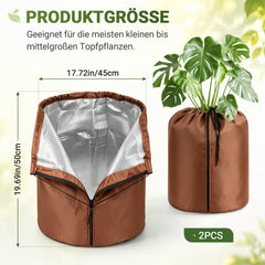 Ikodm 2 Stück Thermo-Topfschutz Pflanzkübel-Winterschutz
