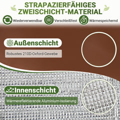 Ikodm 2 Stück Thermo-Topfschutz Pflanzkübel-Winterschutz
