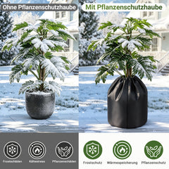 Ikodm 2 Stück Thermo-Topfschutz Pflanzkübel-Winterschutz