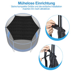 Ikodm Trampolin-Schattenabdeckung Trampolin-Sonnenschutz für 6/8 Stangen