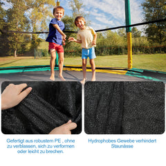 Ikodm Trampolin-Schattenabdeckung Trampolin-Sonnenschutz für 6/8 Stangen