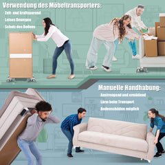 Ikodm Möbelroller Transportroller 600kg Möbelrollen Möbelhund Schwerlast Umzughelfer