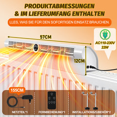Ikodm Heizkörper Ventilator, 6 Lüfter, Temperatursteuerung