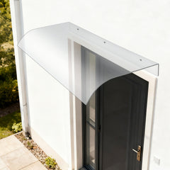 Ikodm Vordach für Haustür 40x80cm Unsichtbare Überdachung