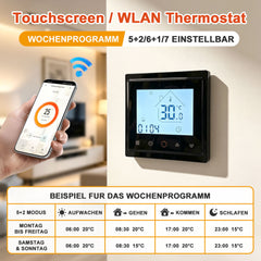 Ikodm Elektrische Fußbodenheizung 150 W/m² mit WLAN-Thermostat