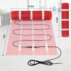 Ikodm Elektrische Fußbodenheizung 150 W/m² mit WLAN-Thermostat