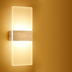 Ikodm LED Wandleuchte 12W für Flur & Bad
