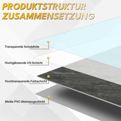 Ikodm Hohited PVC Wandpaneele in Marmoroptik, 4 Stück 120 × 60 cm, wasserfeste 3D Wandverkleidung zur DIY-Montage, Dekorplatten für Küche, Küchenrückwand und Badezimmer