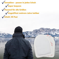 Ikodm 40 Paar Zehenwärmer Fußwärmer Pads Wärmesohle