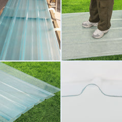 Ikodm Transparente FRP-Wellplatten für Dach, UV-beständig & lichtdurchlässig