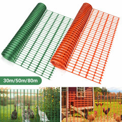 Ikodm Warnnetz Sicherheitsnetz Absperrnetz Kunststoff 30m/50m/80m