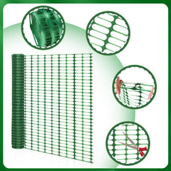 Ikodm Warnnetz Sicherheitsnetz Absperrnetz Kunststoff 30m/50m/80m