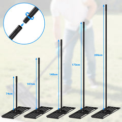 Ikodm Rasenrakel Nivellierrechen 75cm×25cm mit Gewindegriff