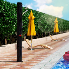 Ikodm 40L Solardusche Gartendusche Inkl. Schutzhaube und Handbrause