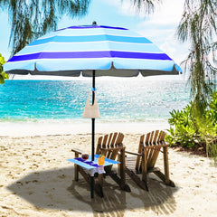 Ikodm Strandschirm Sonnenschirm Ø 213cm mit Tisch